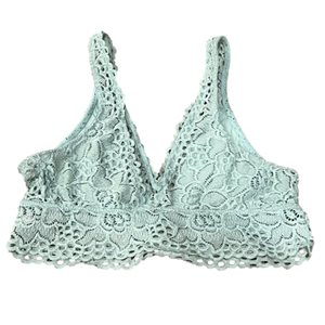 Aerie Light Blue/Green Boho Lace Bralette - Small